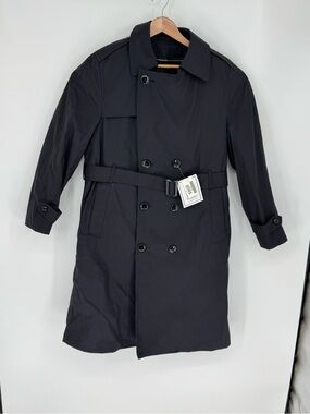 NWT Garrison Collection Men’s Sz 38S Army Trench Coat Military Zip-Out Liner J3